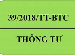 Thông Tư Số 39 2018 Tt Bgtvt